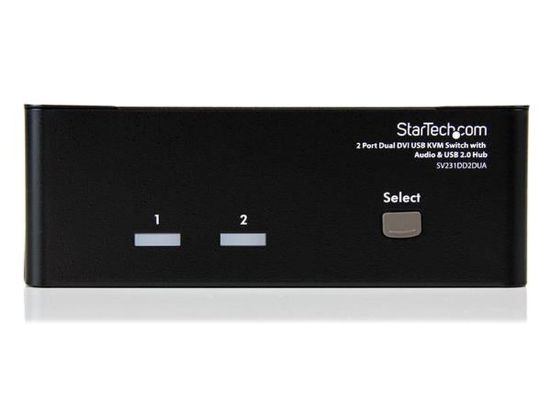 StarTech 2 Port Dual DVI USB KVM Switch with Audio & USB 2.0 Hub