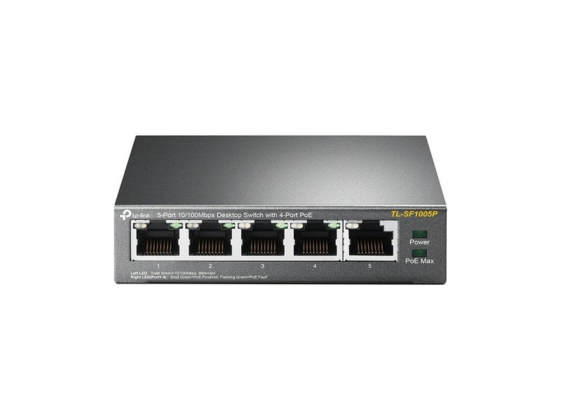 TP-Link TL-SF1005P 5-Port 10/100Mbps Desktop Switch with 4-Port PoE