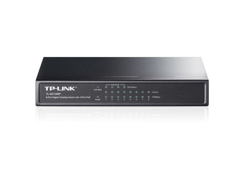 TP-Link TL-SG1008P 8-Port Gigabit Desktop Switch with 4-Port PoE