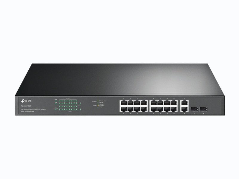 TP-Link TL-SG1218MP 18-Port Gigabit Rackmount Switch with 16 PoE+