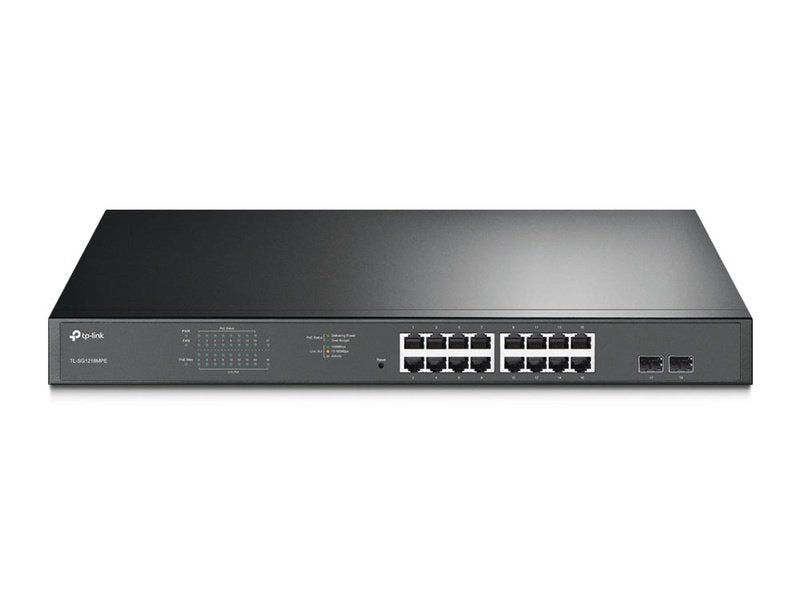 TP-Link TL-SG1218MPE 16-Port Gigabit Easy Smart PoE+ Switch with 2 SFP Slots