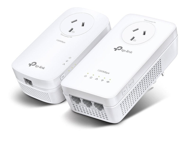 TP-Link AV1300 Gigabit PassThrough PowerLine WiFi Starter Kit