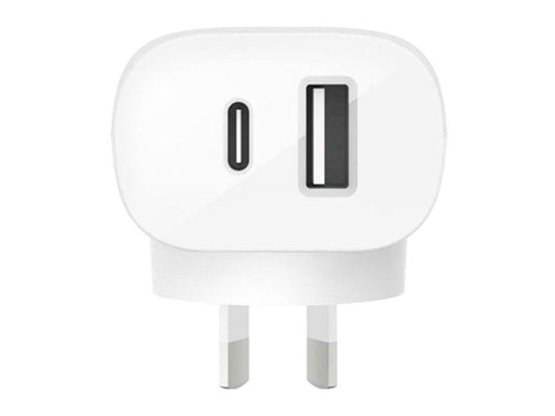 Belkin 2 Port 25W USB-C 12W USB-A Wall Charger White