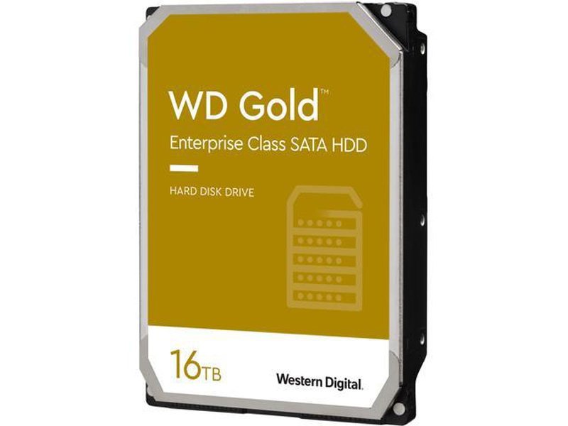 WD Gold 16TB 3.5" SATA 6Gb/s 512e 7200RPM Enterprise Hard Drive