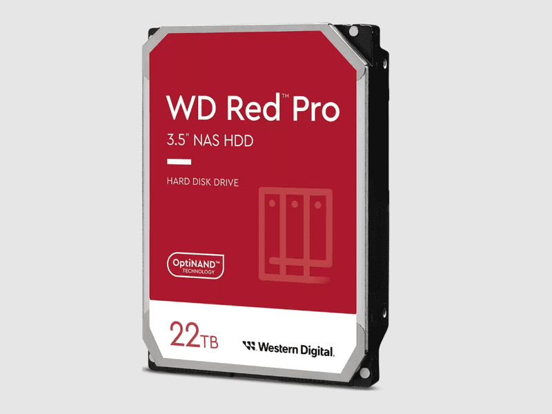 WD 22TB Red PRO 3.5" 7200RPM SATA3 NAS Hard Drive