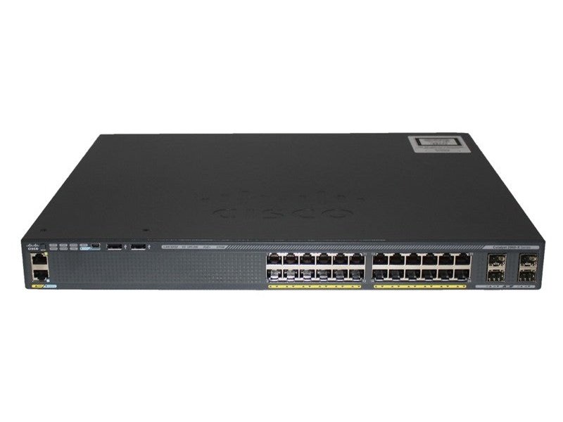 Cisco Catalyst 2960-X 24 Ports Manageable Ethernet Switch, PoE, 4x1G SFP, Lan Base